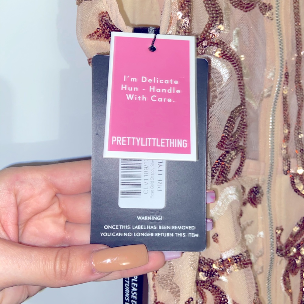 Rose gold dress